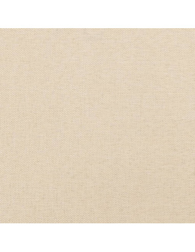 Giroletto a Molle con Materasso Crema 140x19 cm in Tessuto