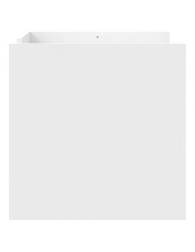 Tavolino da Salotto Bianco 80x50x50 cm in Legno Multistrato