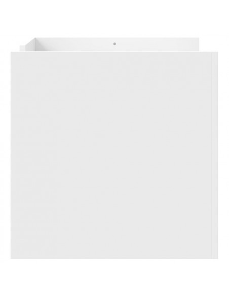 Tavolino da Salotto Bianco 80x50x50 cm in Legno Multistrato