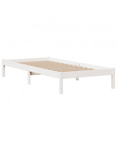 Letto con Libreria senza Materasso 75x190 cm in Legno Pino