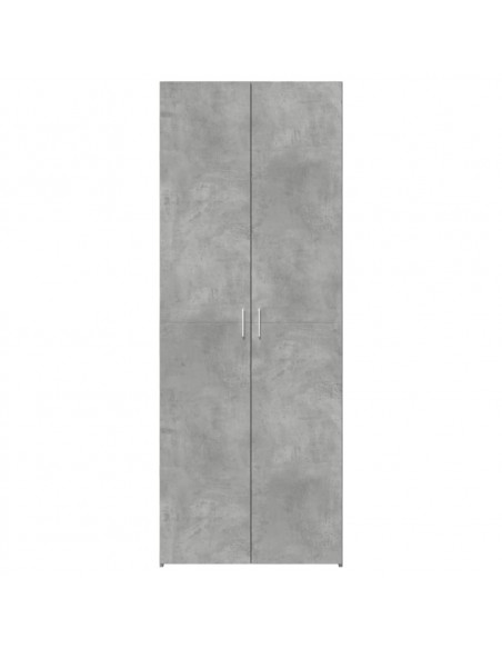 Credenza Grigio Cemento 70x42,5x185 cm in Legno Multistrato