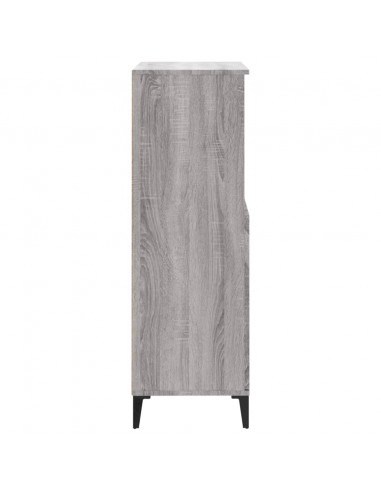Credenza Grigio Sonoma 60x36x110 cm in Legno Multistrato
