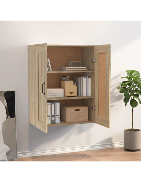 Armadietto Pensile a Parete Rovere Sonoma 69,5x32,5x90 cm