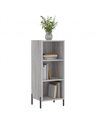 Credenza Grigio Sonoma 34,5x32,5x90 cm in Legno Multistrato