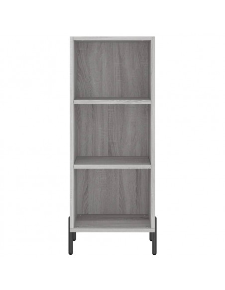 Credenza Grigio Sonoma 34,5x32,5x90 cm in Legno Multistrato