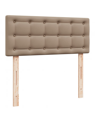 Giroletto a Molle con Materasso Cappuccino 80x200 cm Similpelle