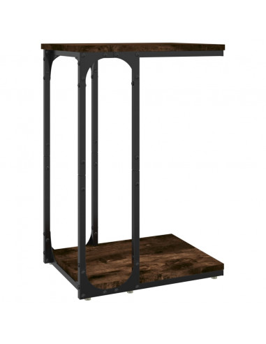 Tavolino Rovere Fumo 40x30x60 cm in Legno Multistrato