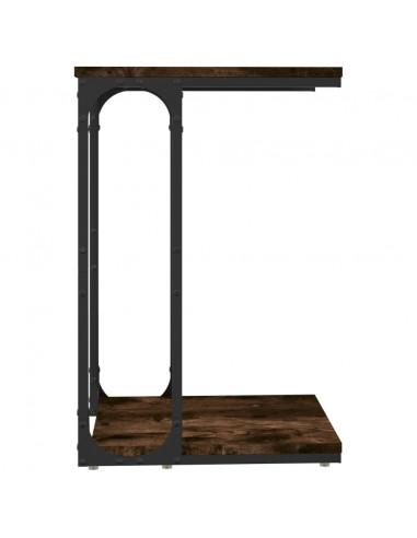 Tavolino Rovere Fumo 40x30x60 cm in Legno Multistrato