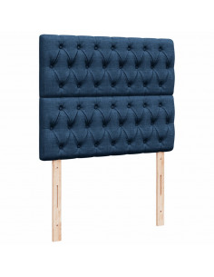 Giroletto a Molle con Materasso Blu 120x190 cm in Tessuto 2
