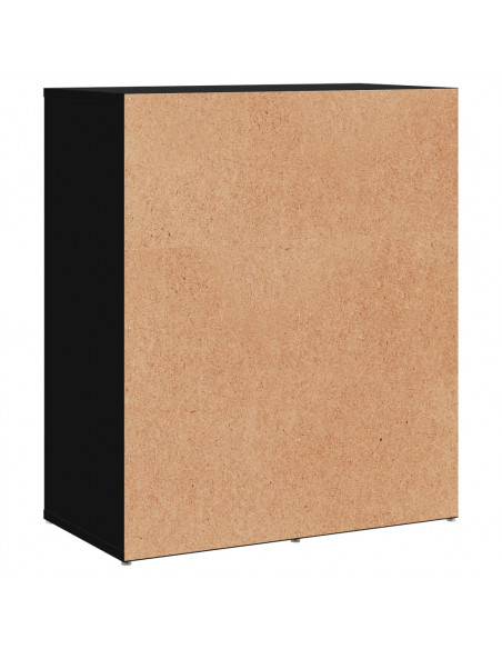 Credenza Nero 60x31x70 cm in Legno Multistrato