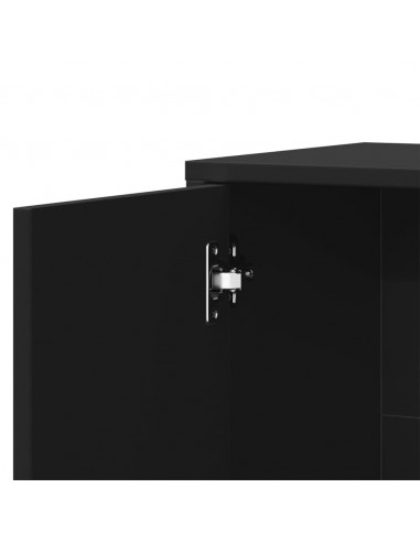 Credenza Nero 60x31x70 cm in Legno Multistrato