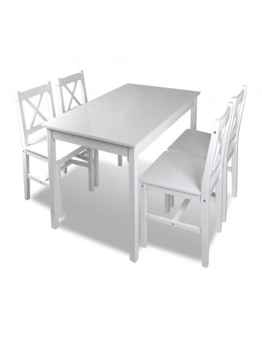 Set da Pranzo 5 pz Bianco