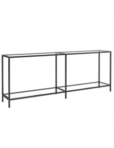 Tavolo Consolle Trasparente 200x35x75,5 cm in Vetro Temperato 2