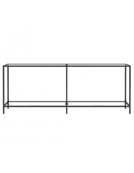 Tavolo Consolle Trasparente 200x35x75,5 cm in Vetro Temperato