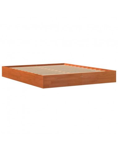 Giroletto Marrone Cera 160x200 cm in Legno Massello di Pino