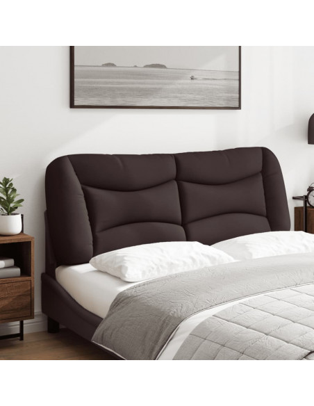 Cuscino Testiera Marrone Scuro 120 cm in Tessuto