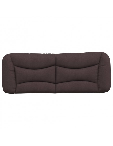 Cuscino Testiera Marrone Scuro 120 cm in Tessuto