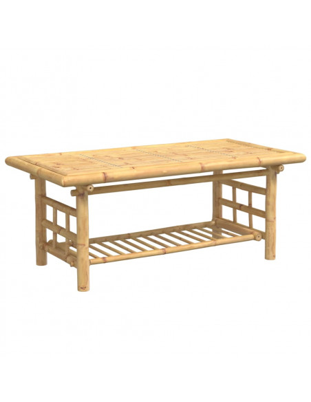 Tavolino da Salotto 110x55x45 cm in Bambù