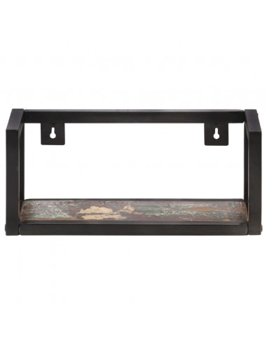 Mensole a Muro 2 pz 40 cm in Legno Massello di Recupero