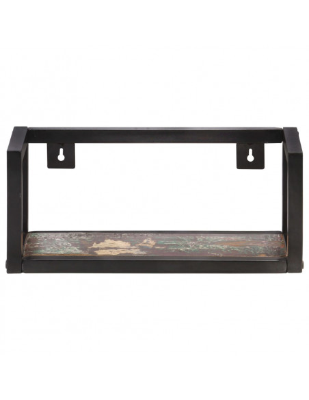 Mensole a Muro 2 pz 40 cm in Legno Massello di Recupero