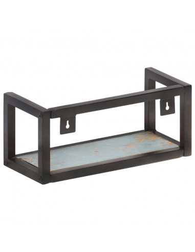 Mensole a Muro 2 pz 40 cm in Legno Massello di Recupero