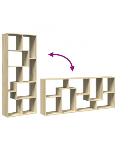 Libreria Divisorio Rovere Sonoma 67x25x161,5 cm in Truciolato