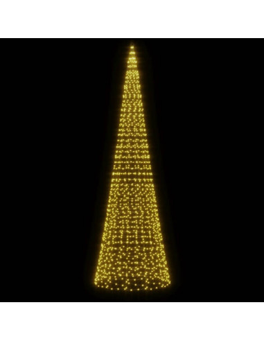 Luce Albero di Natale su Pennone 1534LED Bianco Caldo 500cm