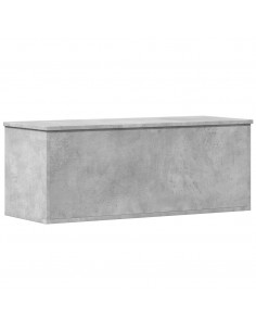 Contenitore Portaoggetti Grigio Cemento 90x35x35cm Truciolato 2