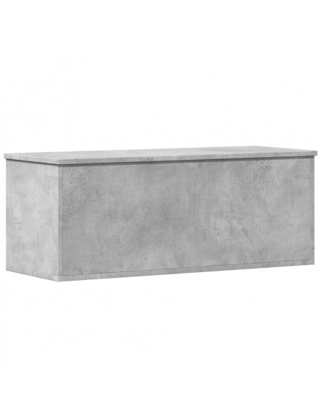 Contenitore Portaoggetti Grigio Cemento 90x35x35cm Truciolato