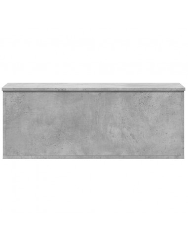 Contenitore Portaoggetti Grigio Cemento 90x35x35cm Truciolato