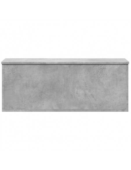 Contenitore Portaoggetti Grigio Cemento 90x35x35cm Truciolato