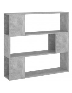 Libreria/Divisorio Grigio Cemento 100x24x94 cm 2