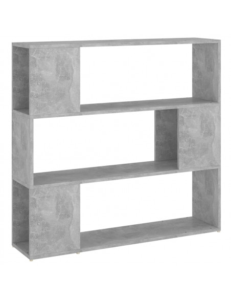 Libreria/Divisorio Grigio Cemento 100x24x94 cm