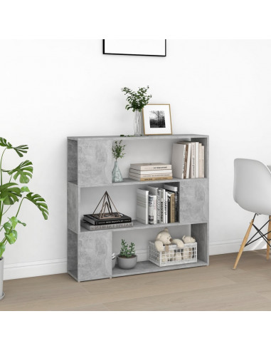 Libreria/Divisorio Grigio Cemento 100x24x94 cm