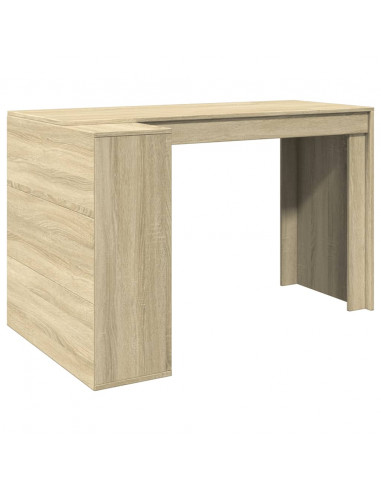 Scrivania Rovere Sonoma 123,5x73,5x75 cm in Legno Multistrato