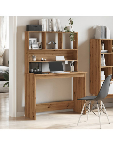 Scrivania Mensole Rovere Artigianale 102x45x148 cm Multistrato