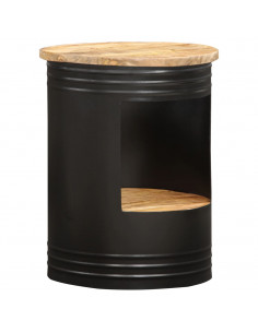 Tavolino da Salotto 43x55 cm in Legno Massello di Mango 2