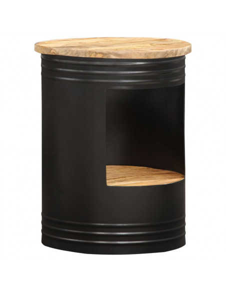 Tavolino da Salotto 43x55 cm in Legno Massello di Mango