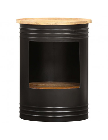 Tavolino da Salotto 43x55 cm in Legno Massello di Mango