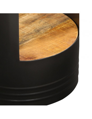 Tavolino da Salotto 43x55 cm in Legno Massello di Mango