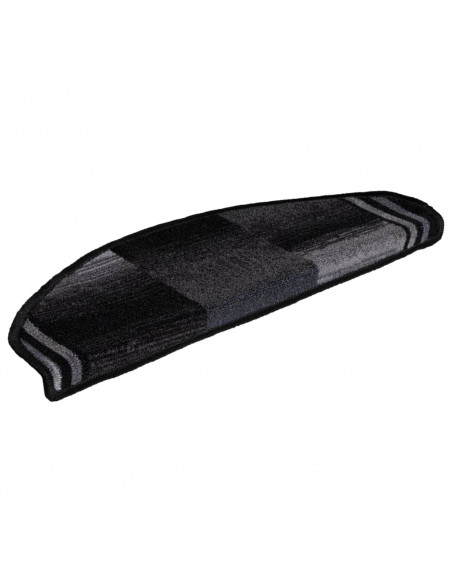 Tappetini per Scale Autoadesivi 5 pz 65x21x4 cm Nero e Grigio