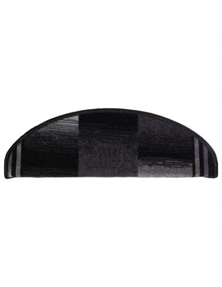 Tappetini per Scale Autoadesivi 5 pz 65x21x4 cm Nero e Grigio