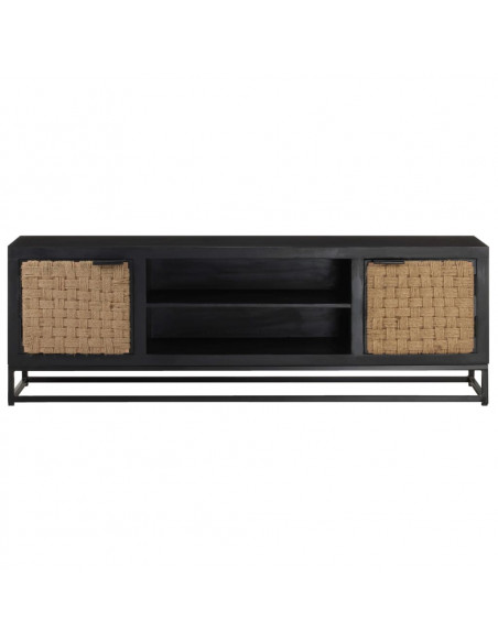 Mobile Porta TV 120x30x40 cm in Legno Massello di Mango