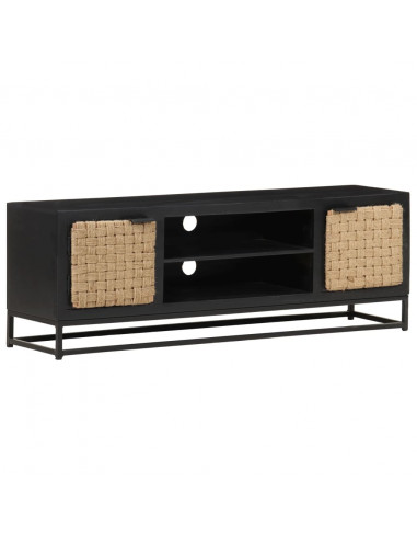 Mobile Porta TV 120x30x40 cm in Legno Massello di Mango