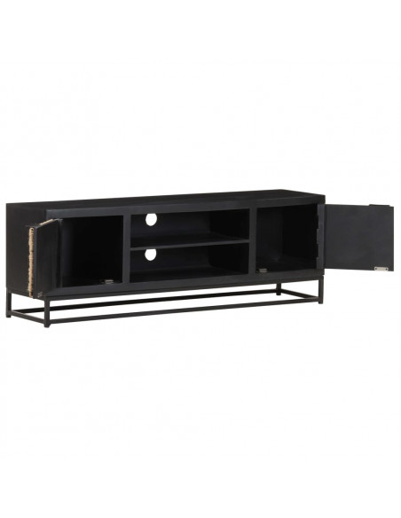 Mobile Porta TV 120x30x40 cm in Legno Massello di Mango