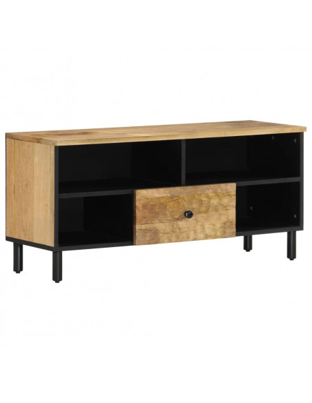 Mobile Porta TV 100x33x46 cm in Legno Massello di Mango