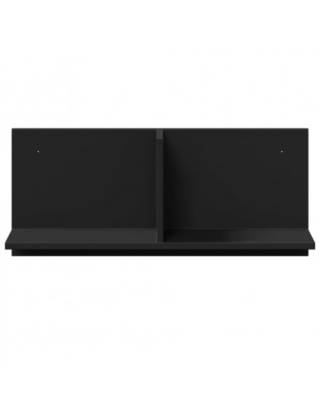 Mobile a Parete 70x16,5x30 cm Nero in Legno Multistrato