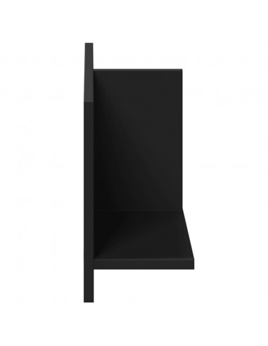Mobile a Parete 70x16,5x30 cm Nero in Legno Multistrato