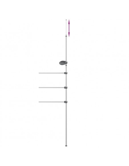Portasciugamani 47x280 cm in Alluminio