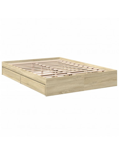 Giroletto Cassetti Rovere Sonoma 150x200 cm Legno Multistrato